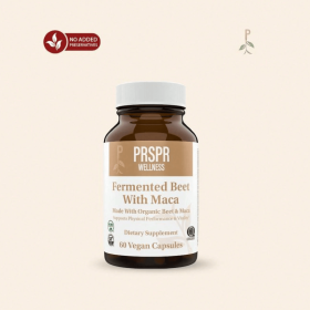 PRSPR Wellness Fermented Beet And Maca 60 Vegan Capsules - Organic Supplement For Physical Performance & Vitality Healthcare Dietary Supplement F